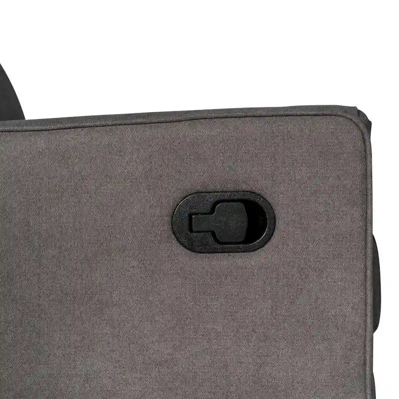 Fauteuil inclinable, à bascule et pivotant 3-en-1 manuel pour 1 personne, crème/gris foncé/gris clair