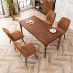 Lot de 2 chaises de salle à manger capitonnées sans accoudoirs 5 couleurs