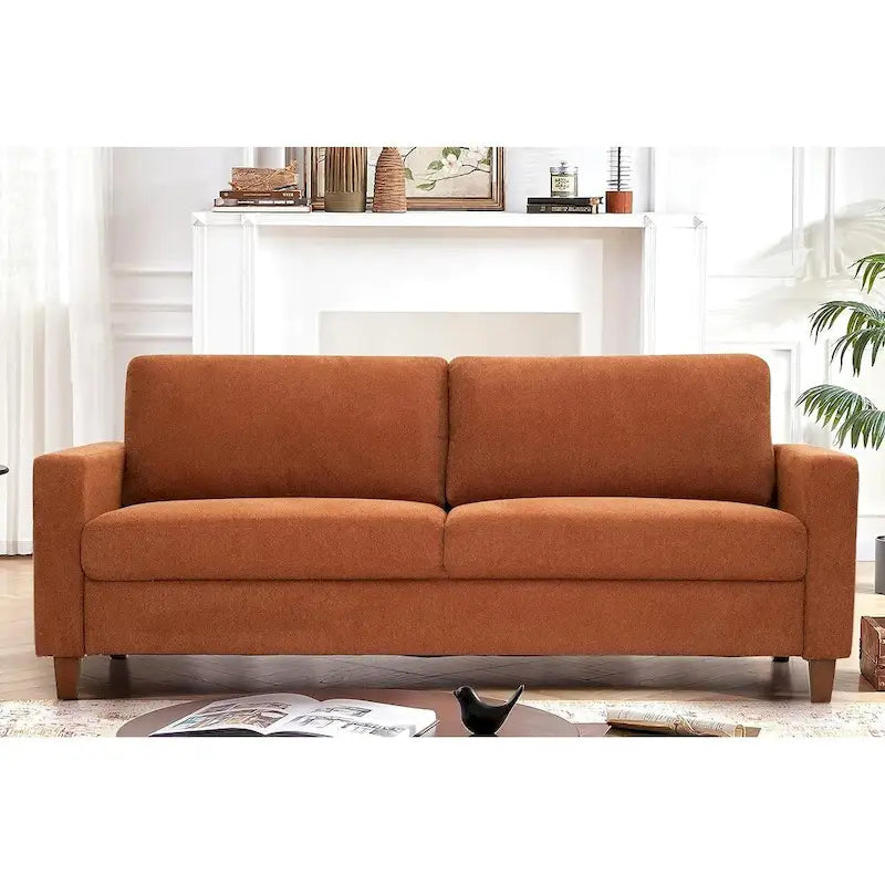 Ensemble canapé et causeuse 2 pièces de style moderne du milieu du siècle, 4 couleurs, avec coussins réversibles pour 3 personnes et plus