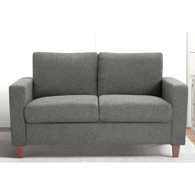 Ensemble canapé et causeuse 2 pièces de style moderne du milieu du siècle, 4 couleurs, avec coussins réversibles pour 3 personnes et plus
