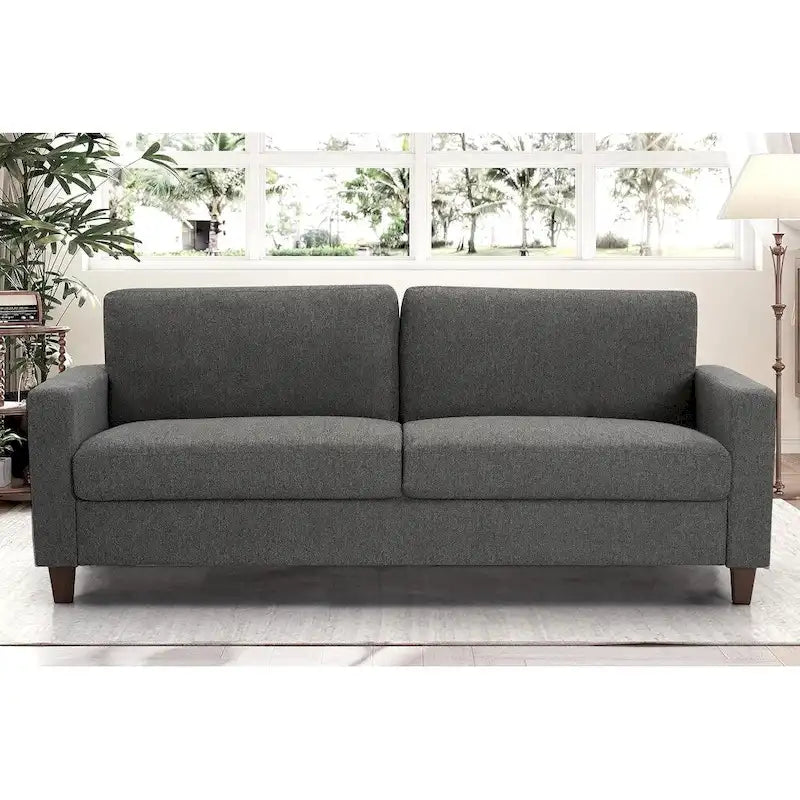 Ensemble canapé et causeuse 2 pièces de style moderne du milieu du siècle, 4 couleurs, avec coussins réversibles pour 3 personnes et plus