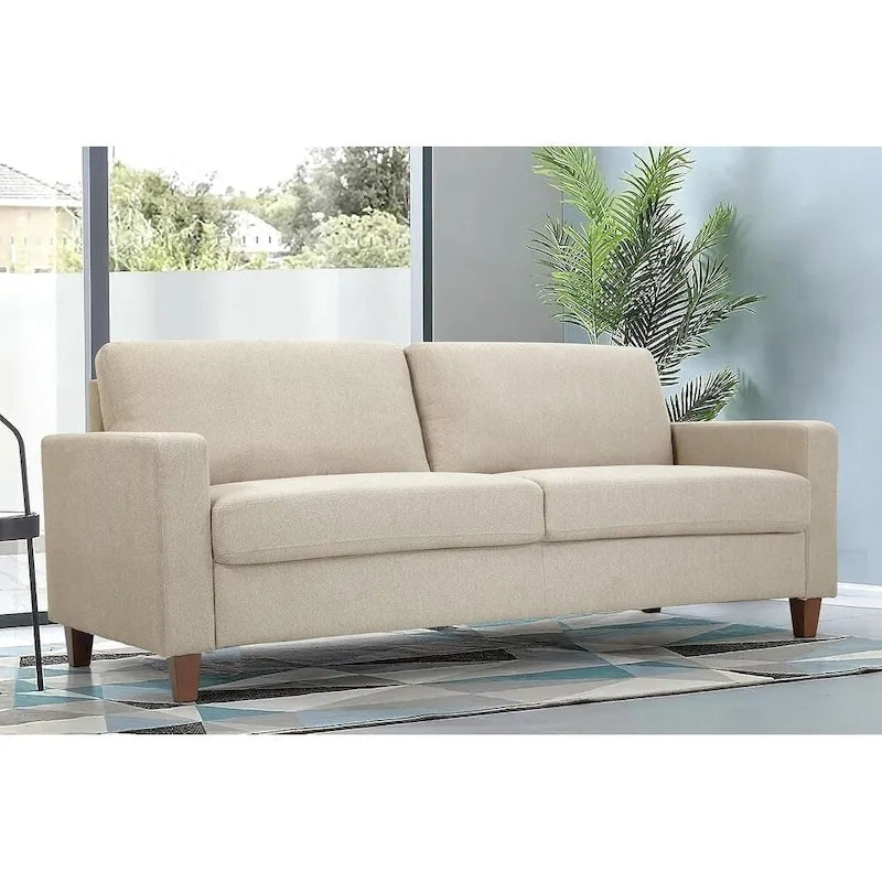 Ensemble canapé et causeuse 2 pièces de style moderne du milieu du siècle, 4 couleurs, avec coussins réversibles pour 3 personnes et plus