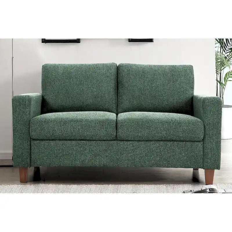 Ensemble canapé et causeuse 2 pièces de style moderne du milieu du siècle, 4 couleurs, avec coussins réversibles pour 3 personnes et plus