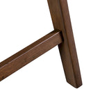 Chaise de salle à manger incurvée avec dossier en bouclette, pattes en bois, style Mid-Century, noyer/beige, pour 2 (lot de 2)