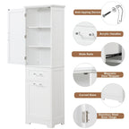 Meuble de rangement haut de salle de bain autoportant Blanc/Noir/Gris, 1 personne