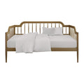 Lit de repos double classique à broche 2 couleurs avec cadre en bois massif et MDF pour 1 personne