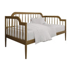 Lit de repos double classique à broche 2 couleurs avec cadre en bois massif et MDF pour 1 personne
