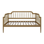 Lit de repos double classique à broche 2 couleurs avec cadre en bois massif et MDF pour 1 personne