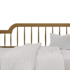 Lit de repos double classique à broche 2 couleurs avec cadre en bois massif et MDF pour 1 personne