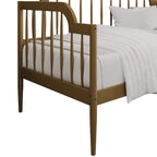 Lit de repos double classique à broche 2 couleurs avec cadre en bois massif et MDF pour 1 personne
