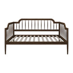 Lit de repos double classique à broche 2 couleurs avec cadre en bois massif et MDF pour 1 personne