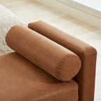 Banc de rangement capitonné moderne 4 couleurs avec pieds en bois massif pour 2 personnes et plus