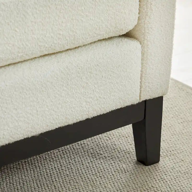 Banc de rangement capitonné moderne 4 couleurs avec pieds en bois massif pour 2 personnes et plus