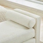 Banc de rangement capitonné moderne 4 couleurs avec pieds en bois massif pour 2 personnes et plus