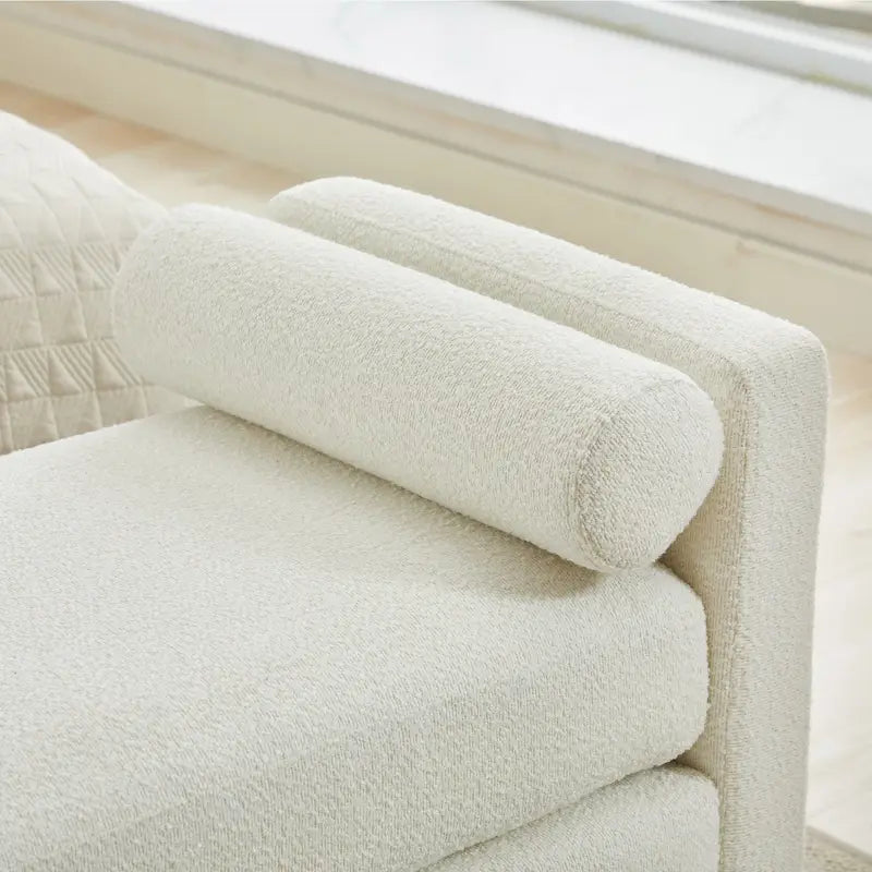 Banc de rangement capitonné moderne 4 couleurs avec pieds en bois massif pour 2 personnes et plus