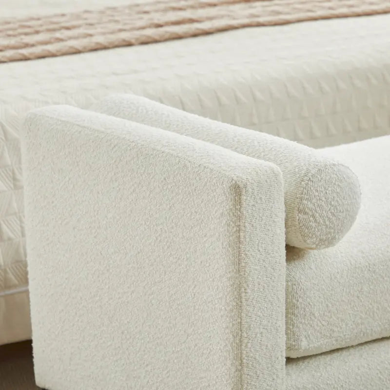 Banc de rangement capitonné moderne 4 couleurs avec pieds en bois massif pour 2 personnes et plus