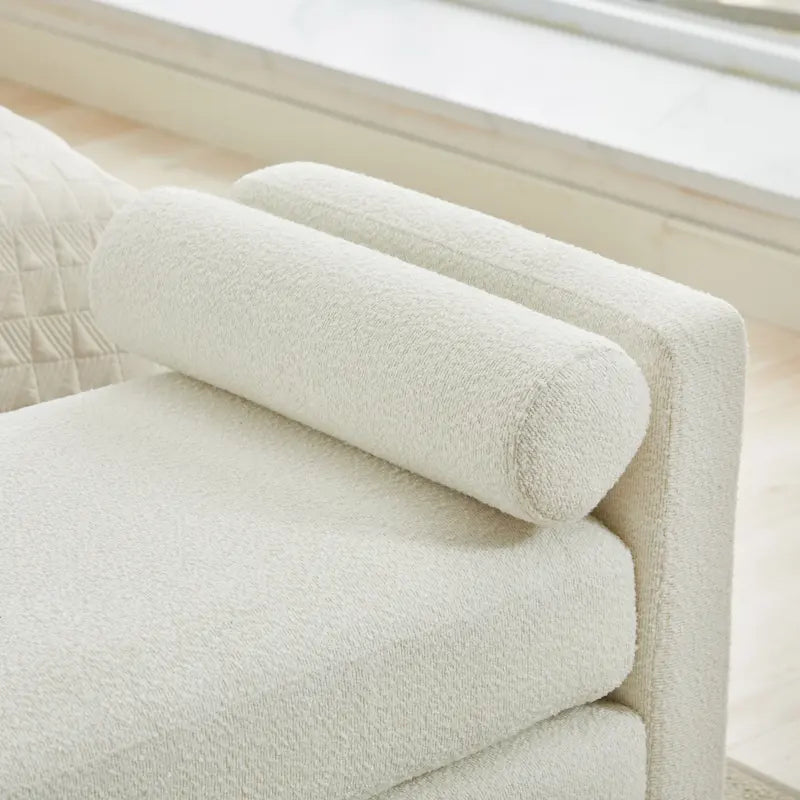 Banc de rangement capitonné moderne 4 couleurs avec pieds en bois massif pour 2 personnes et plus